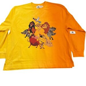 Disney Lion King 30th Anniversary Spirit Jersey Yellow‎ Tie Dye Large NWT
